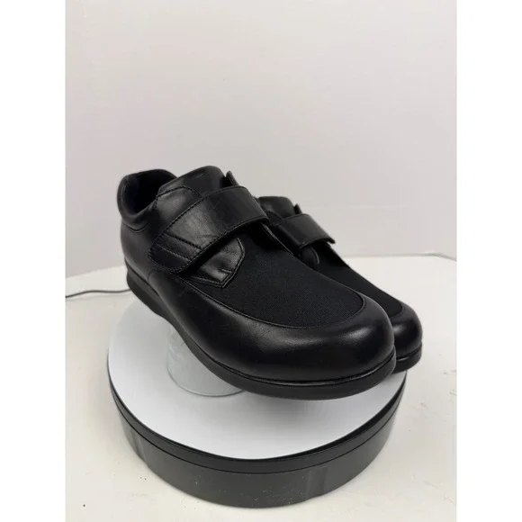 DREW Orthopedic Black Stretch Adjustable Strap Walking Shoes Women's 10 WW